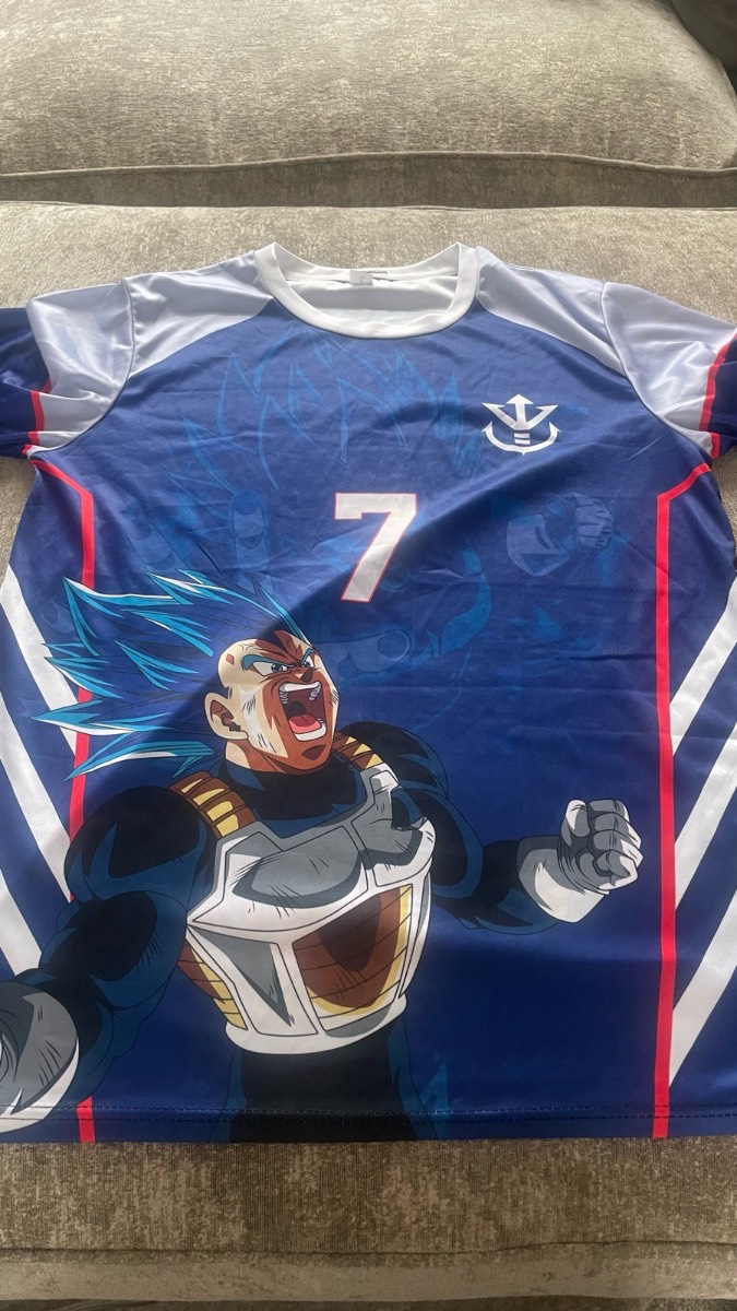 Dragon ball vegeta blue t shirt