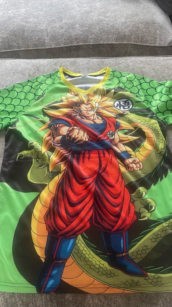 Dragon ball goku green t shirt