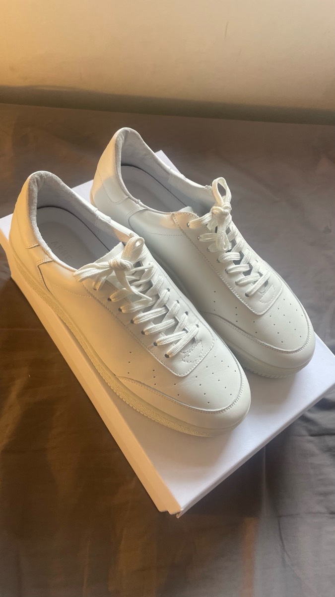Arne leather cupsole trainers.