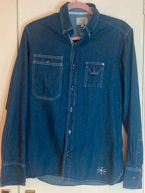 B.C LDN Mans Demin Shirt Size Small