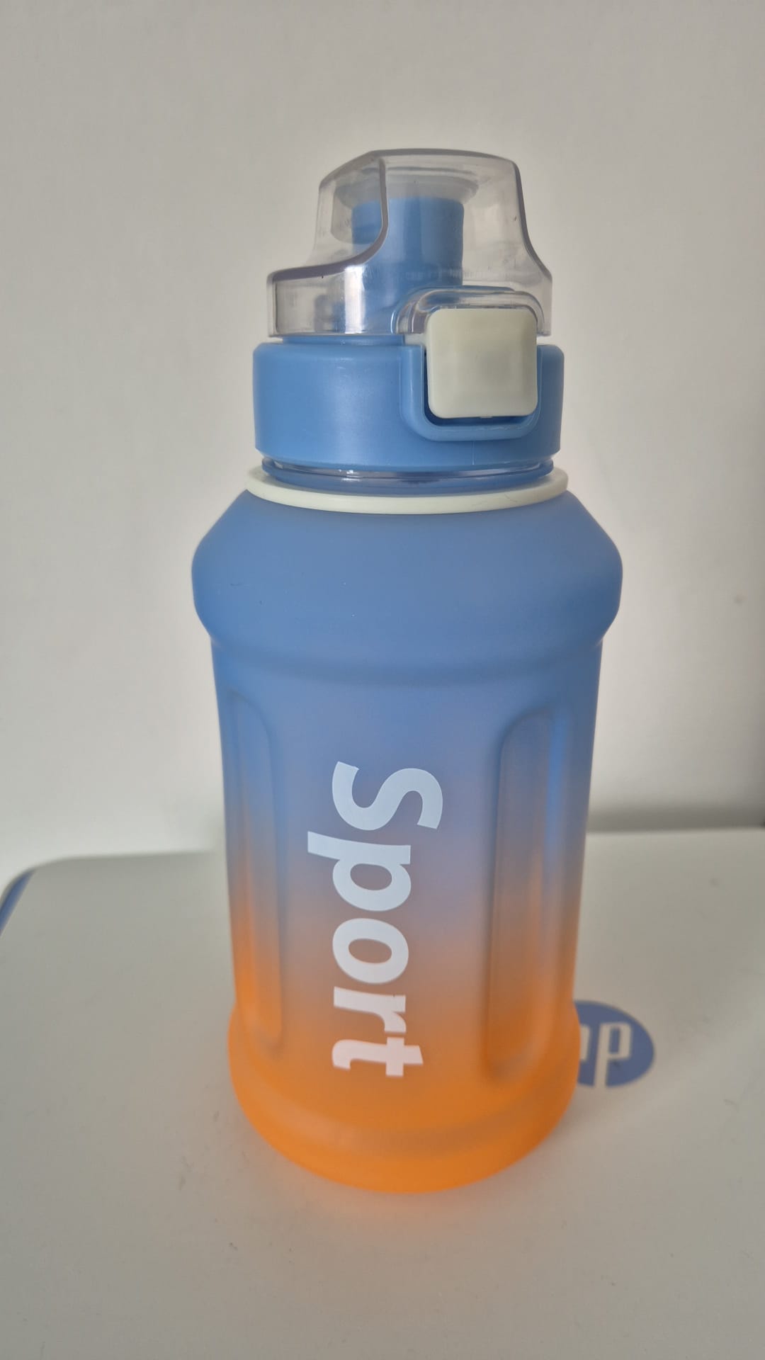 Sports Water Bottle With Straw & Push Button Leakproof Reusable Drinking Bottle Gym Fitness Travel