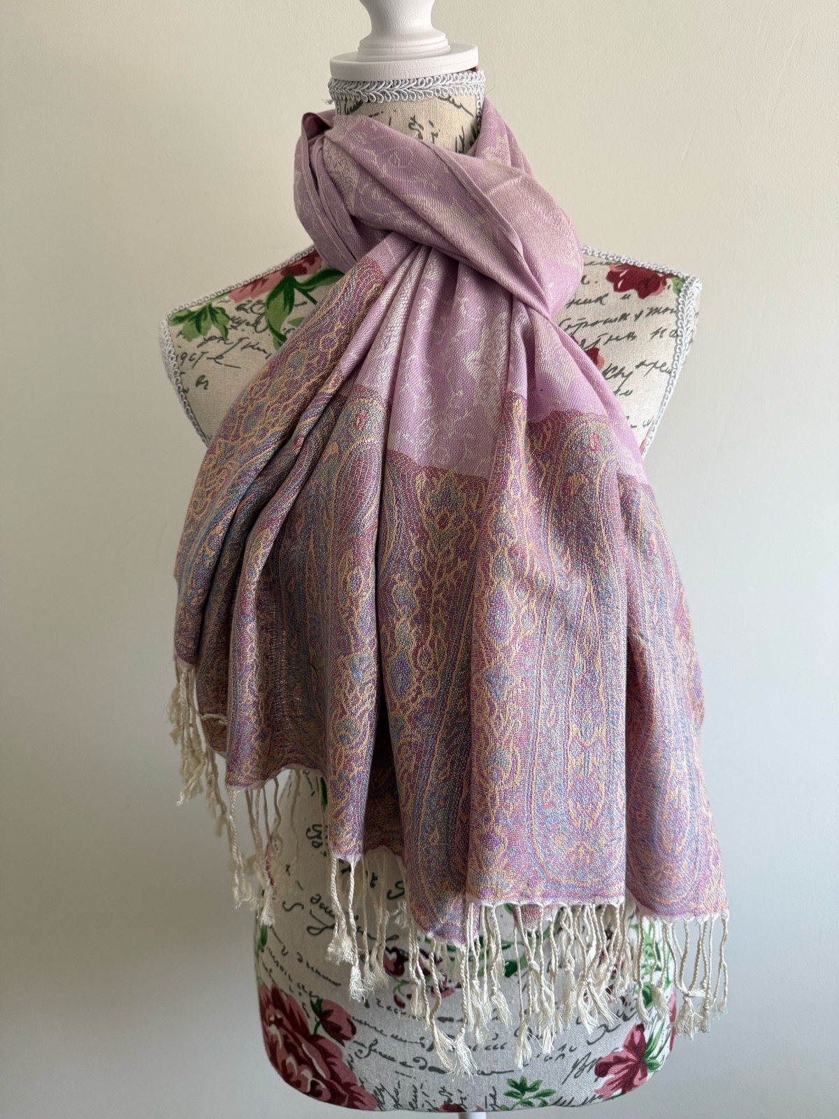 Bohemian Paisley Jacquard Scarf