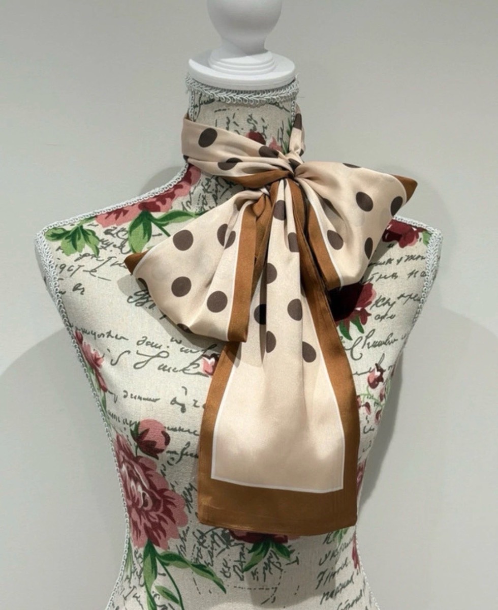 Women’s Windproof Bow Scarf 145x15cm Warm Neck Wrap Accessory