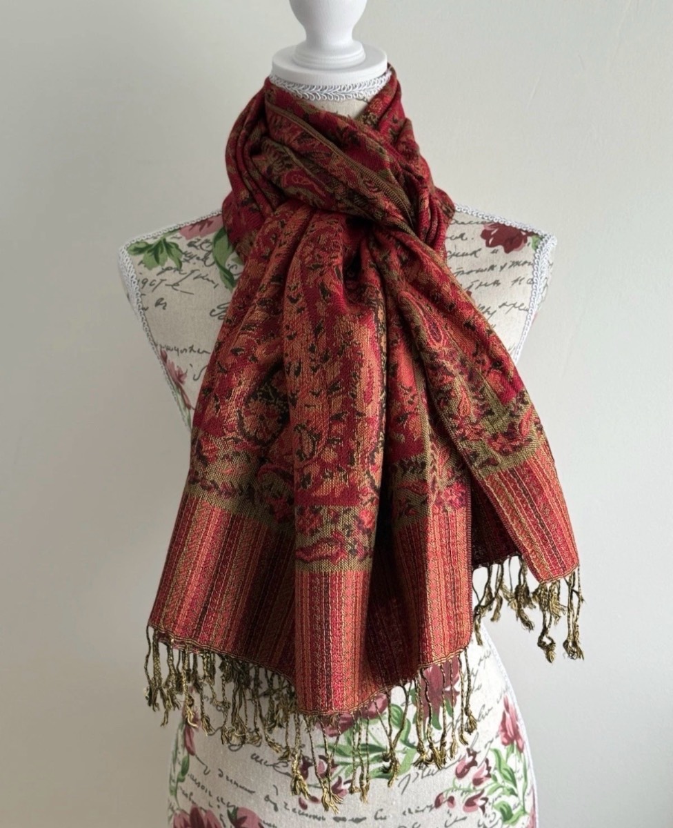 Boho Tassel Paisley Pattern Shawl