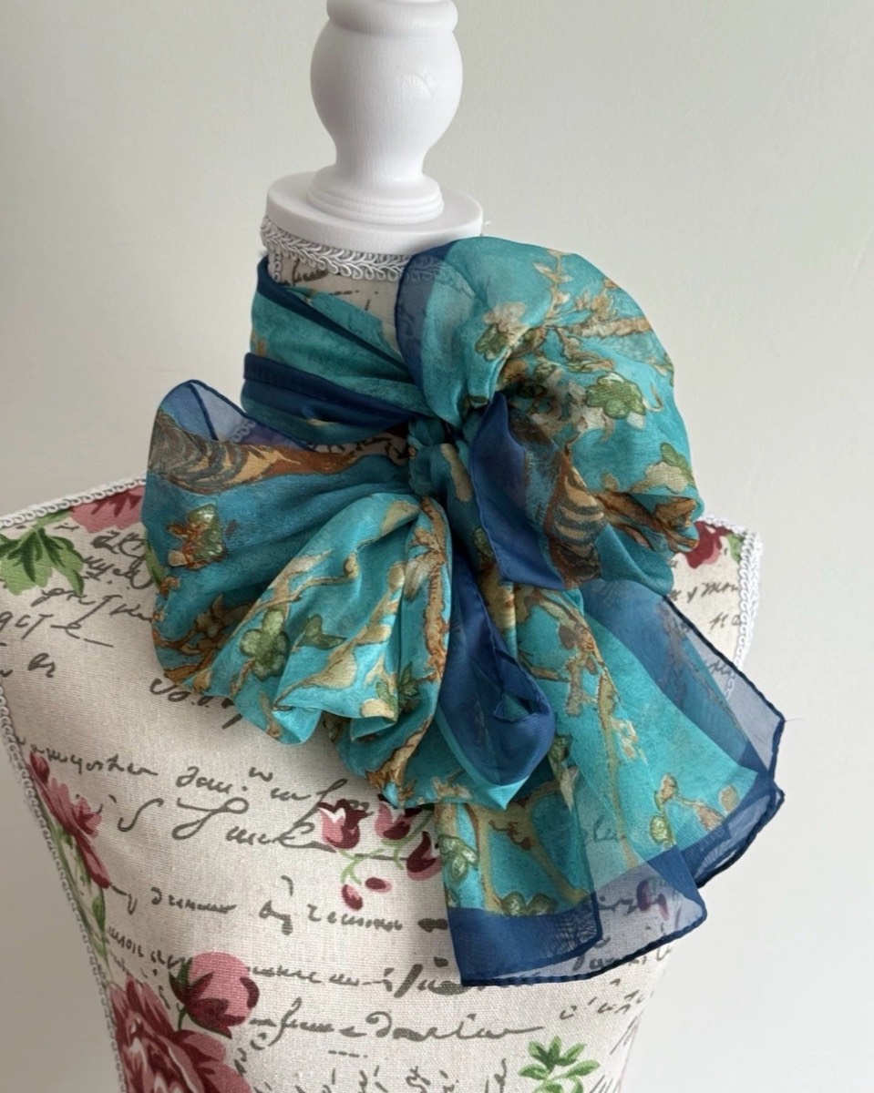 Lightweight Printed Chiffon Scarf for Women