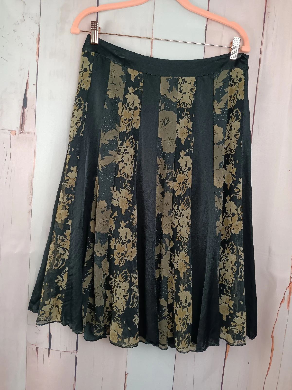 Vintage Y2k Per Una Panelled flare midi skirt size 12