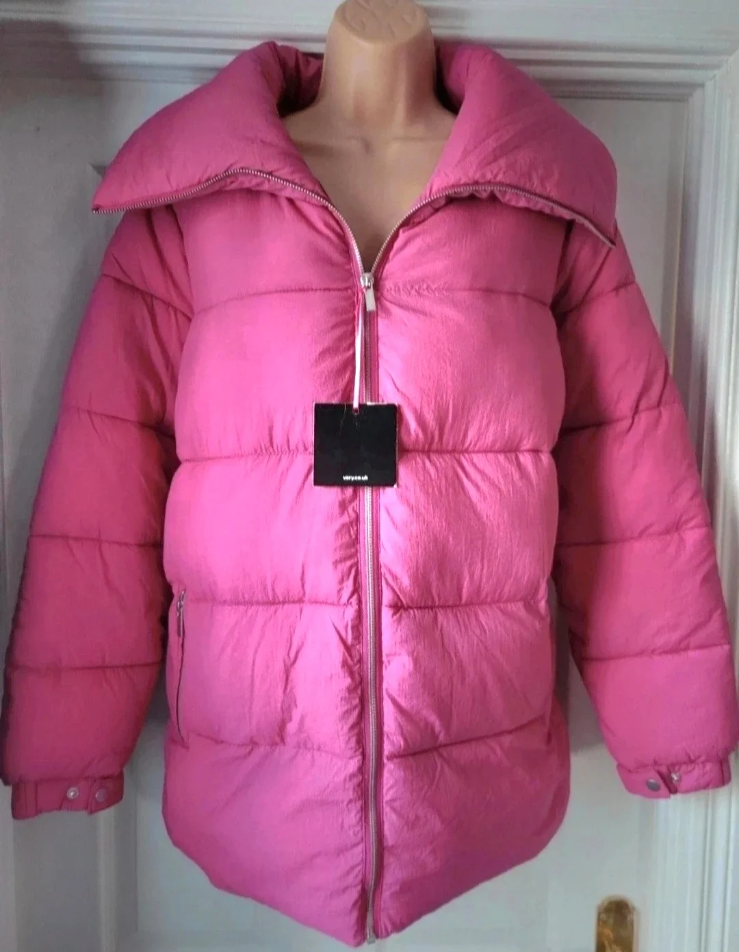Bnwt V by Very pink quilted jacket size 16