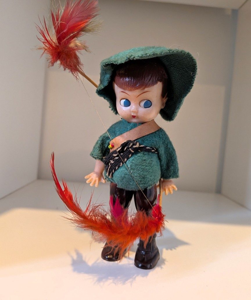 Vintage Robin Hood Kewpie-Style Doll – Made in Hong Kong