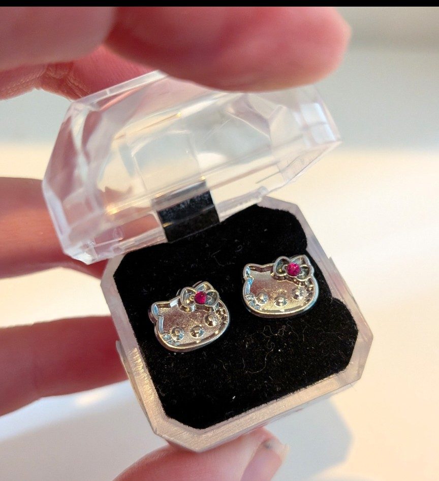 Genuine Hello Kitty stud earrings from Claire's Accessories