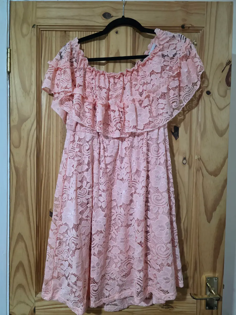 Off the shoulder Summer dress pink 0XL