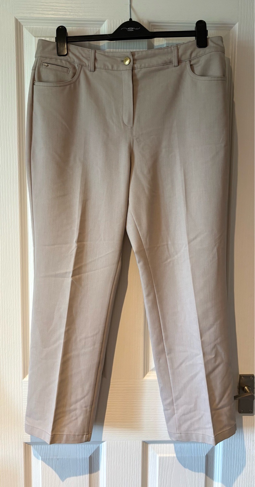 Beige trousers
