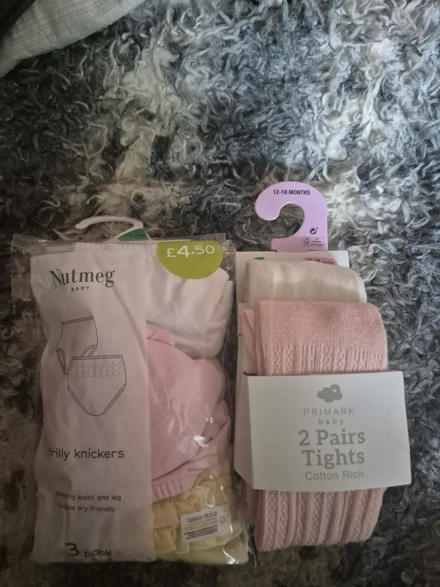 Girls tights and undies size 12- 18 months brand new