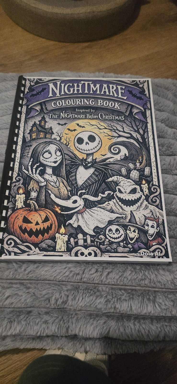 The Nighthmare before Christmas inspired Colouring book