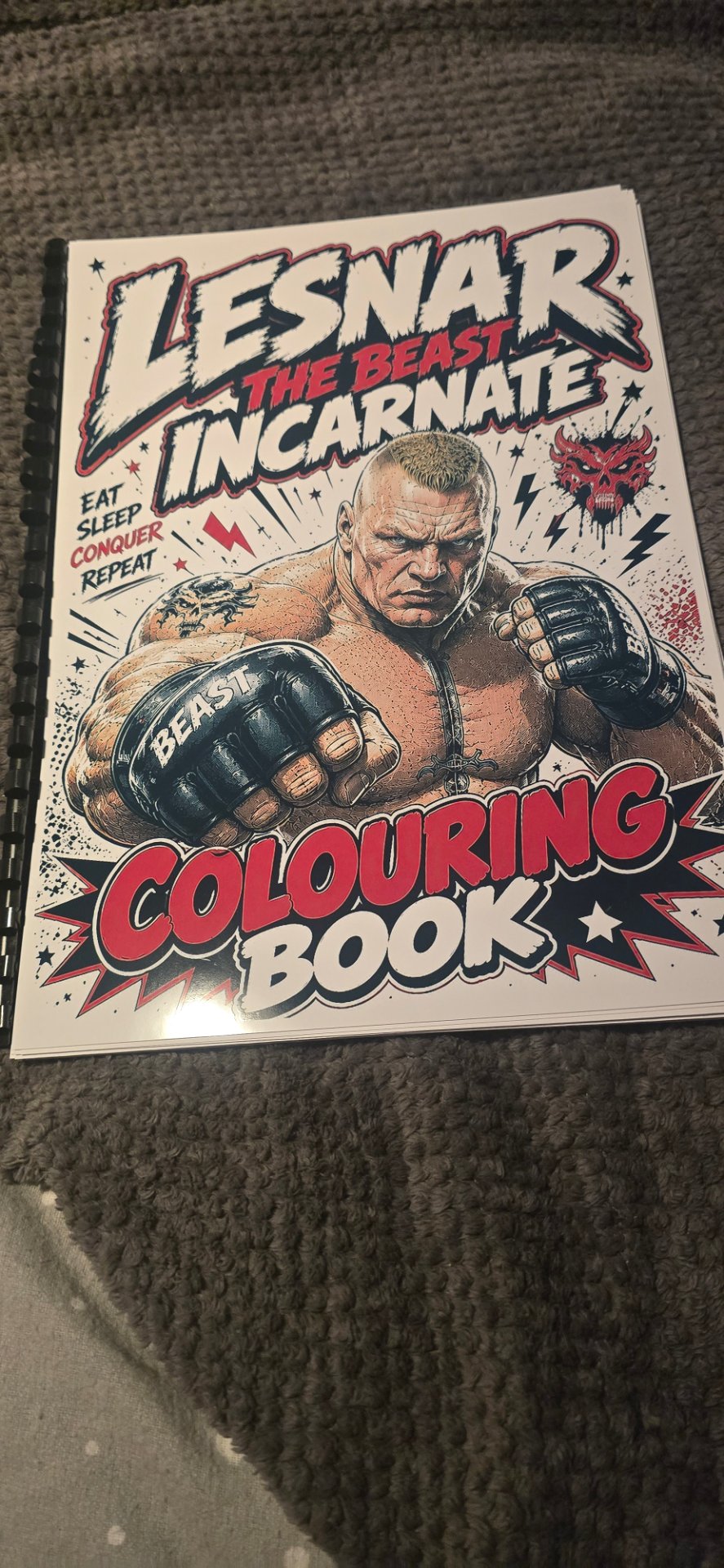 Brock Lesnar WWE Inspired Colouring book