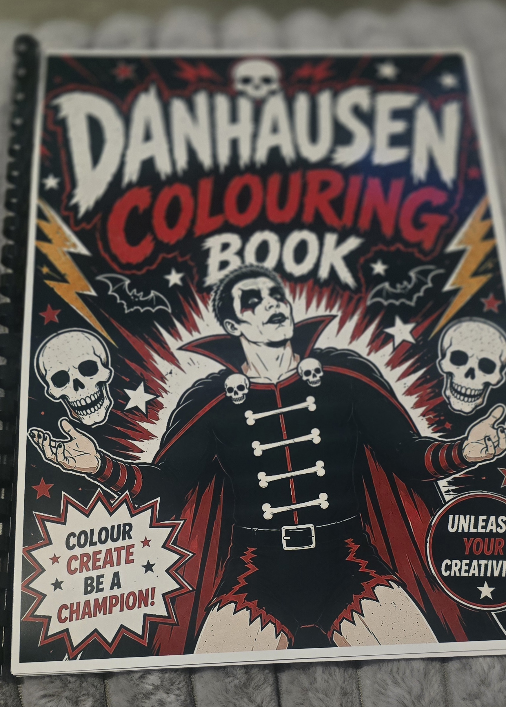 Danhausen WWE inspired Colouring book
