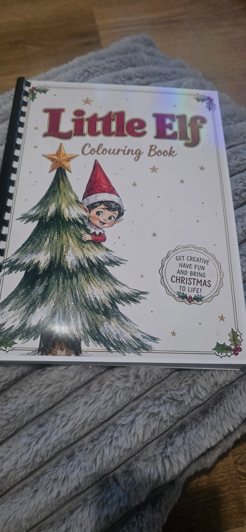 Elf on the Shelf inspired Colouring book