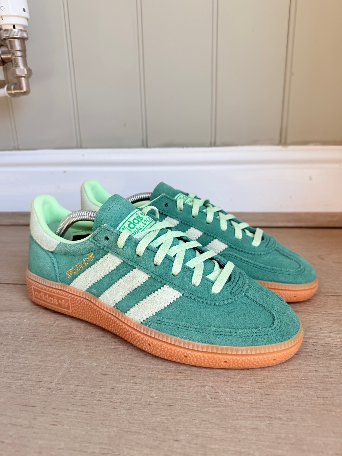 Adidas Handball Spezial Collegiate Green Trainers UK 3.5