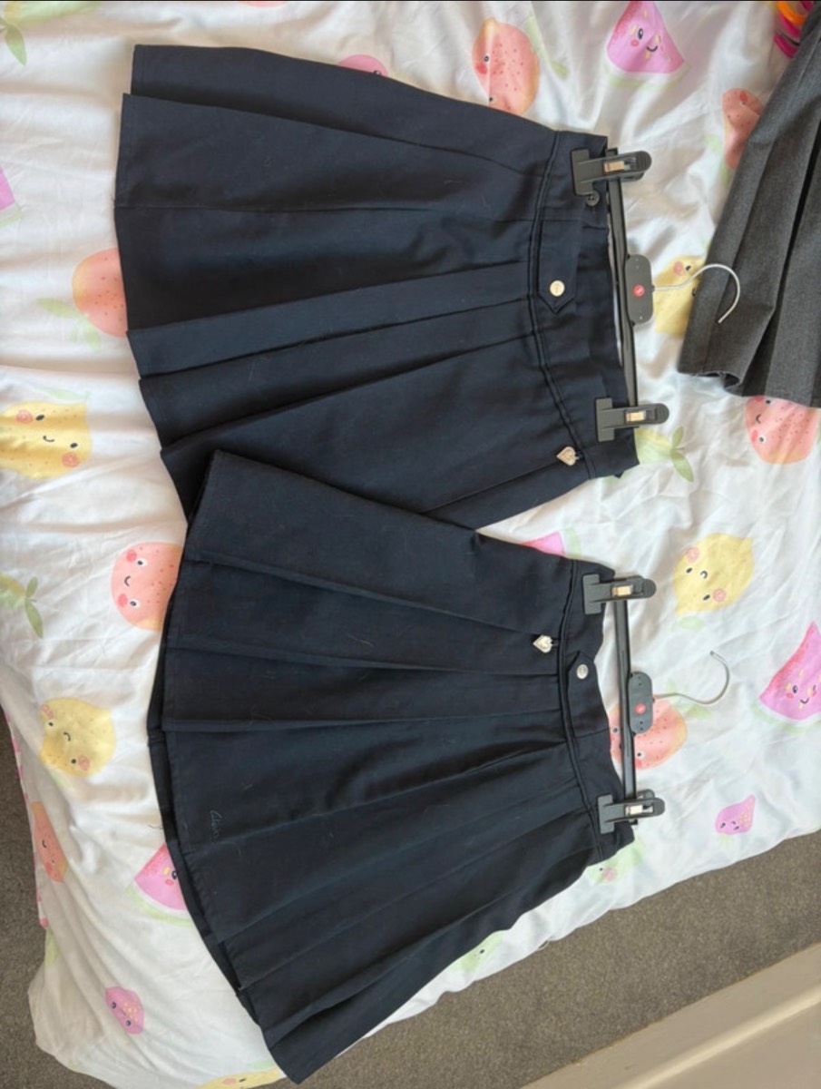 Clark’s girls school skirts age 8 years x2