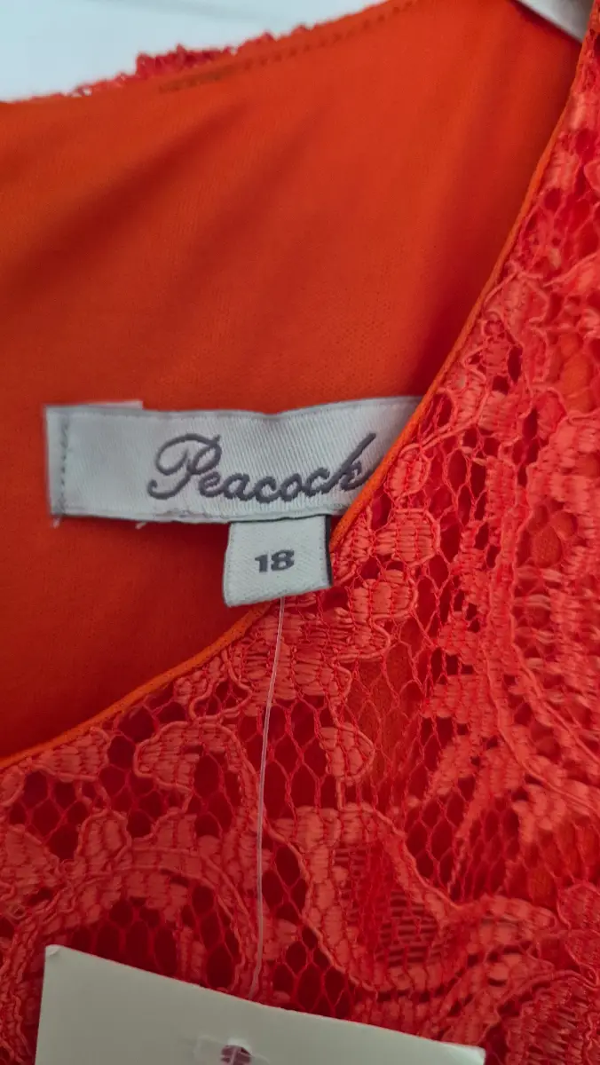 Peacocks lace dress