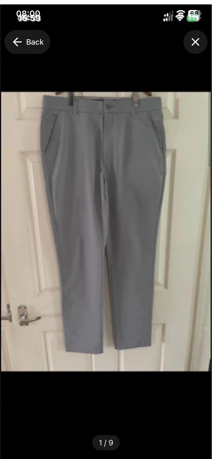 ProQuip Golf trousers 32" waist, 31" leg in charcoal grey