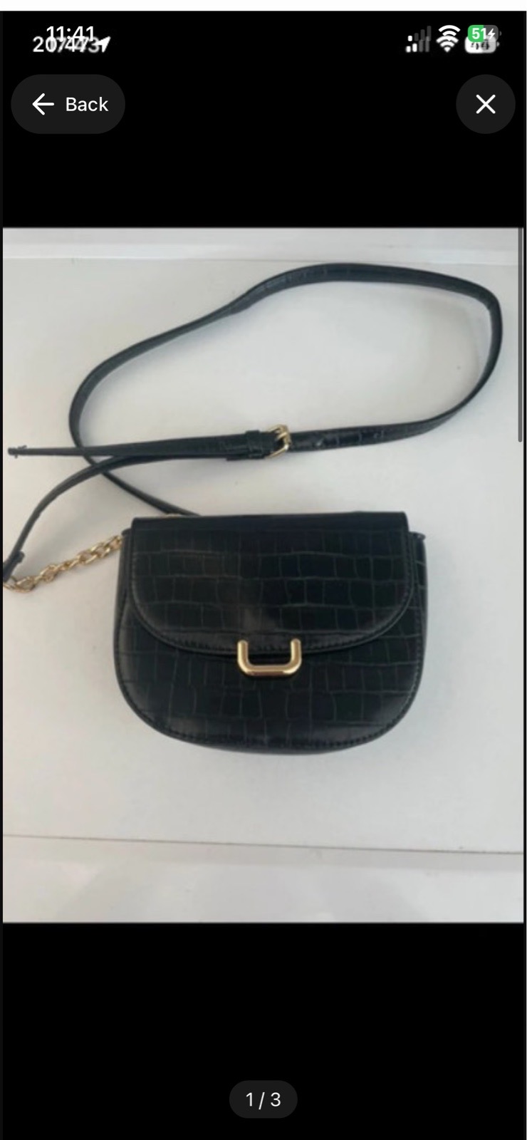 Primark black small shoulder bag