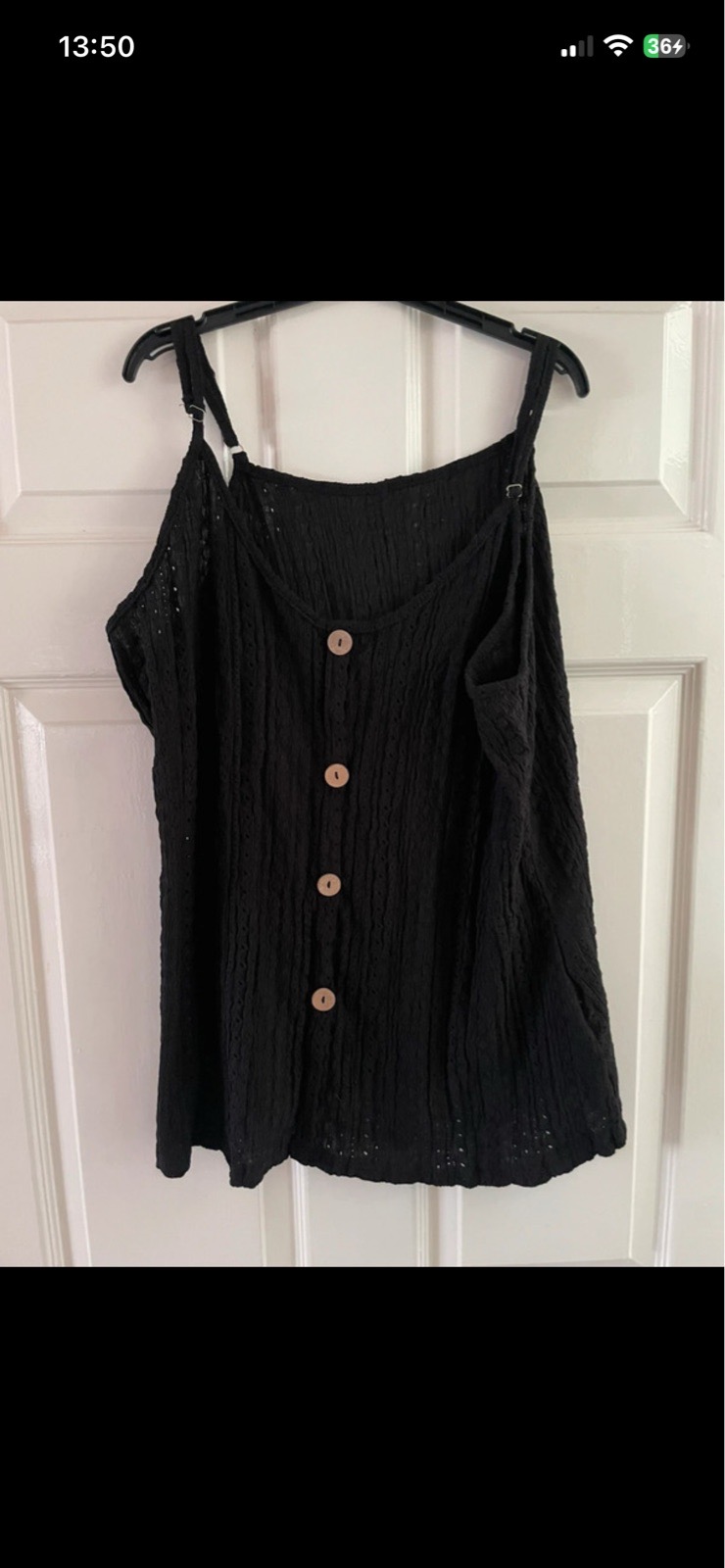 Shein cami in black in size 2XL