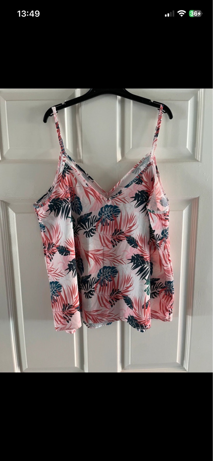 Shein curve flowery Cami and multicolour in size 1XL