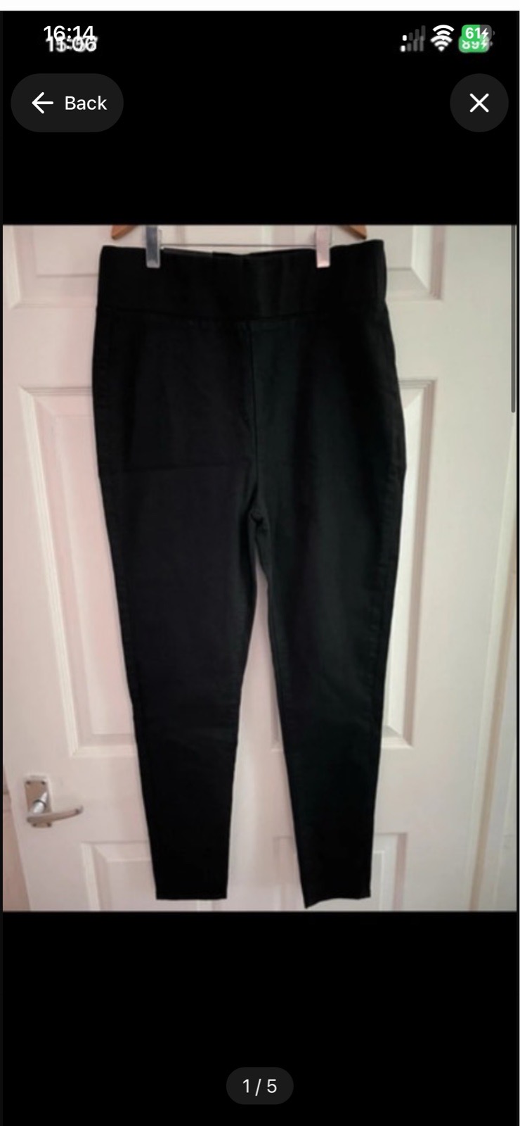 Black Gemma Be You super high waist jeggings in size 12