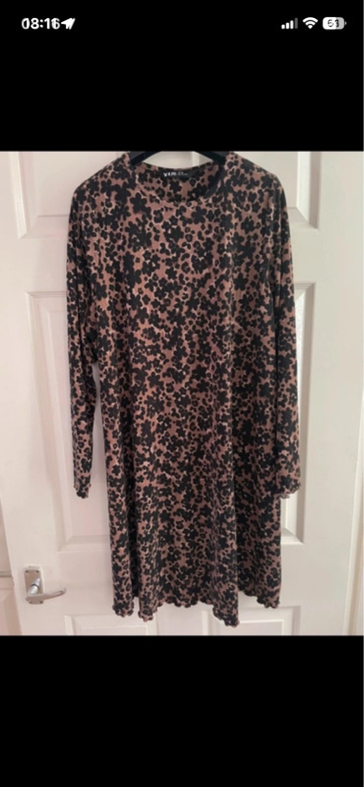 Yours dress in black/brown in size 20