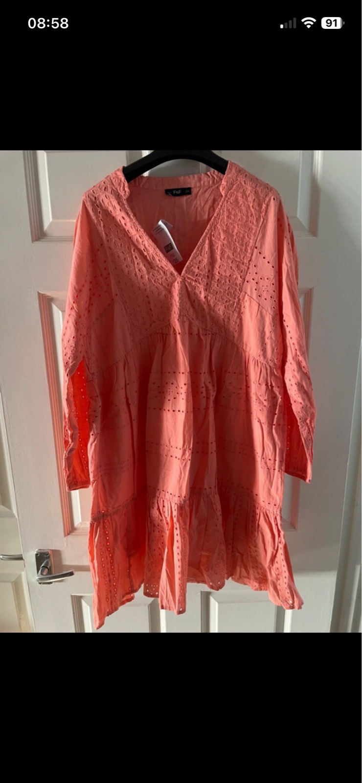 F&F summer dress in Coral in size 16