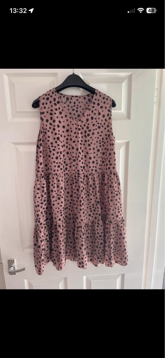 Shein summer dress rose/black in size large