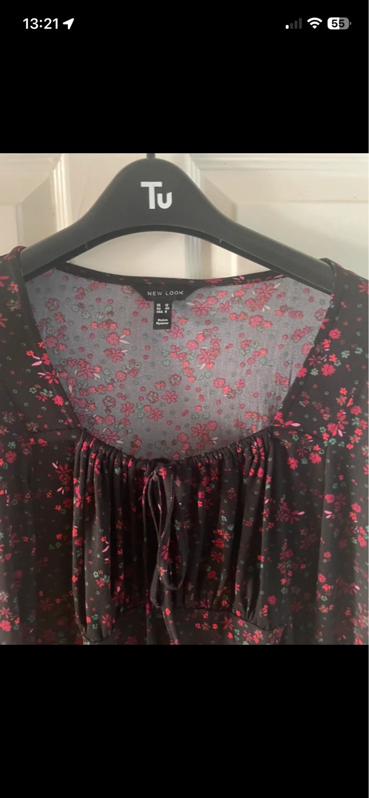 New look summer dress in multicolour in size 12
