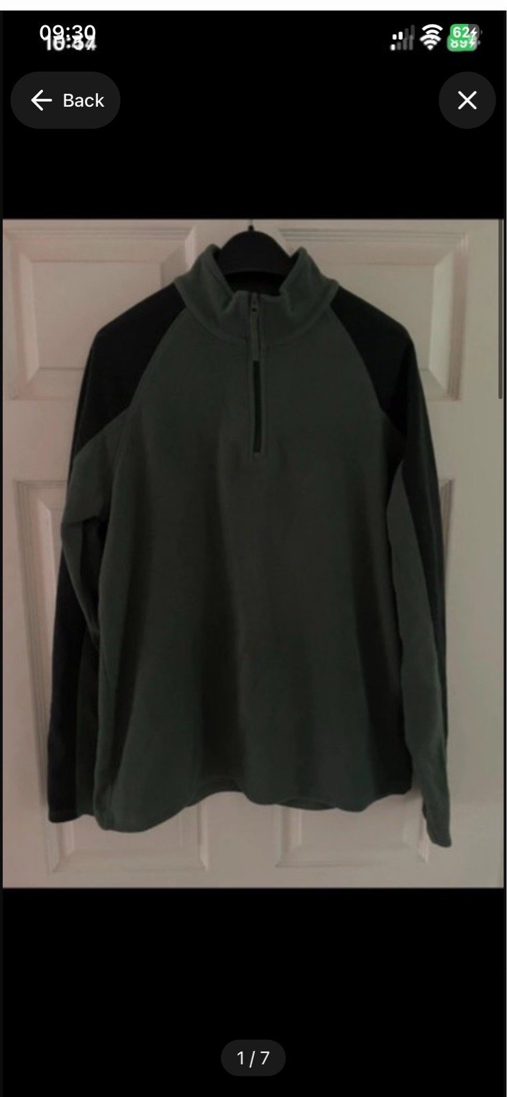 Womens Mountain warehouse green fleece in size 8-10