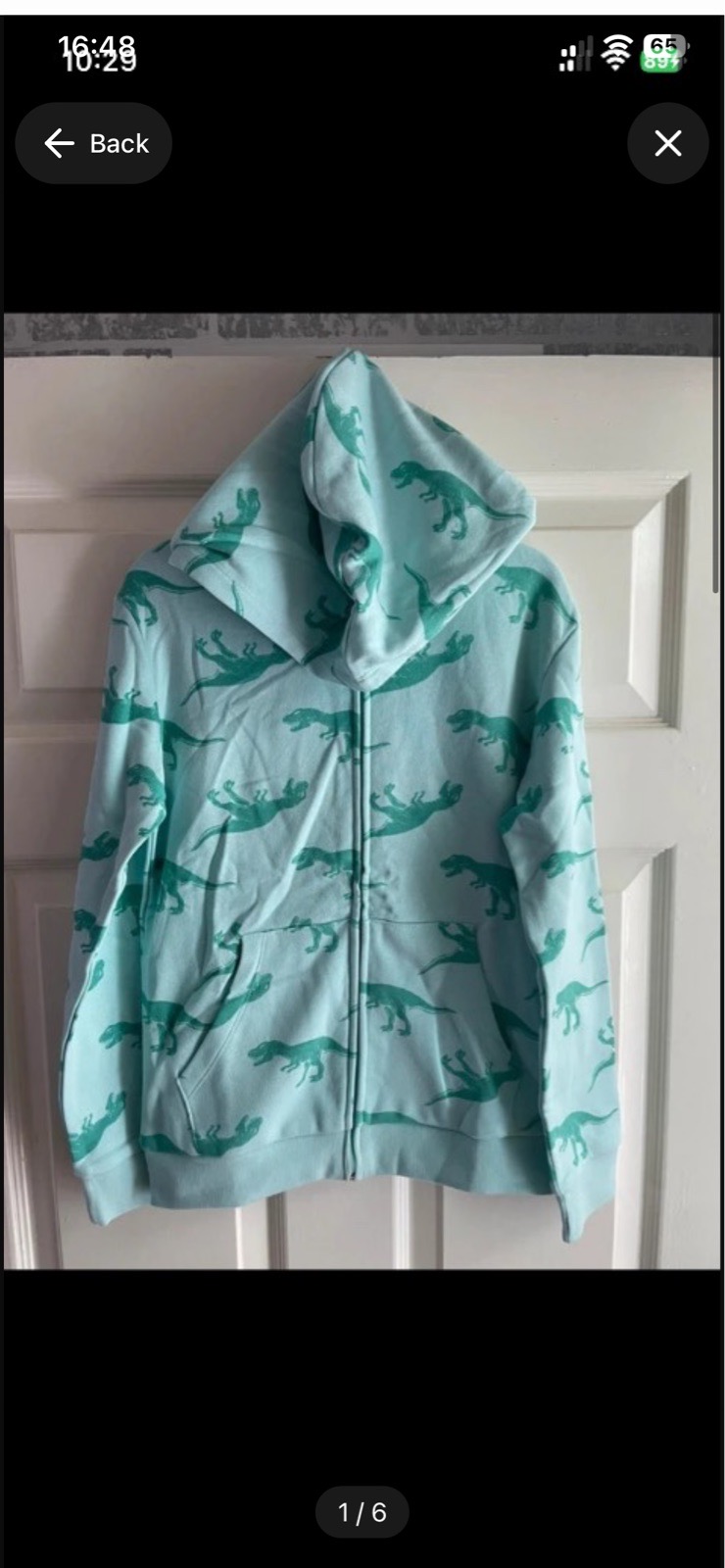 H&M dinosaur Hoody in size 8 to 10 years