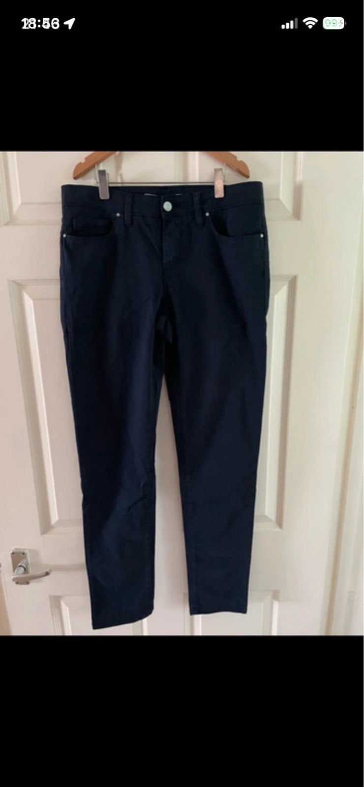 Women's navy passport jeans 30" waist/ 37" leg