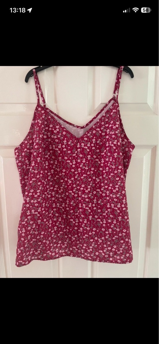 Shein curve Cami in multicolour in size 2XL