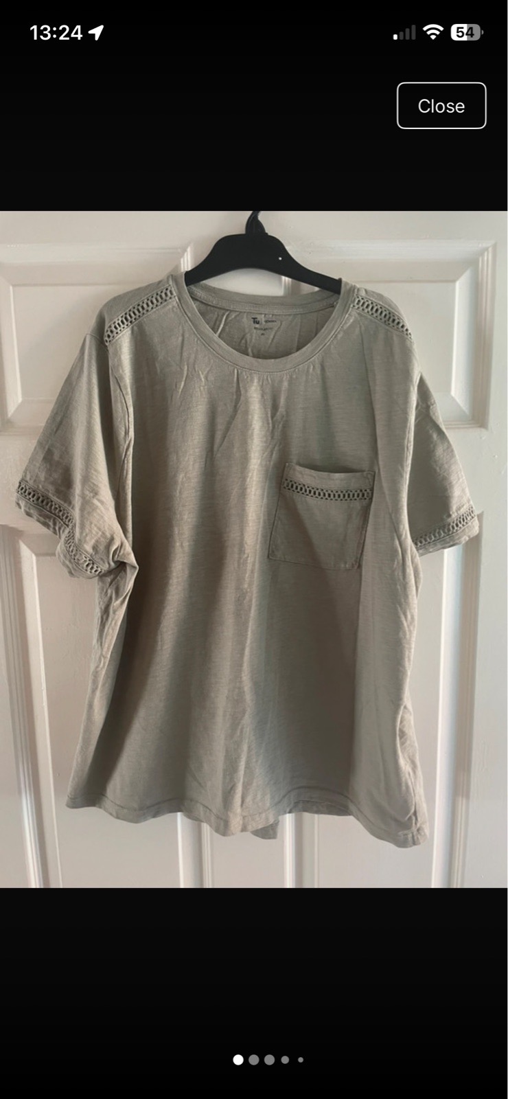 TU short sleeve T-shirt in khaki in size 20