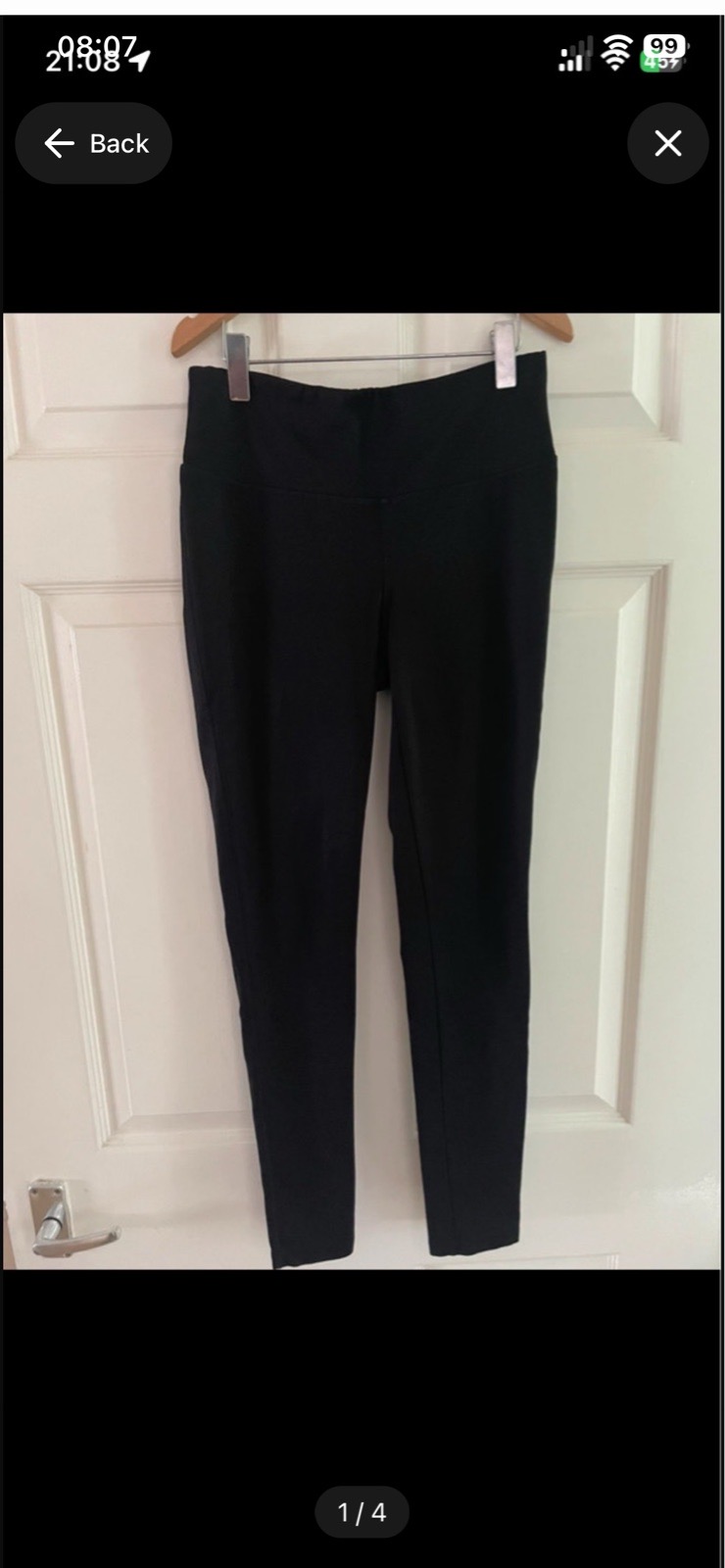 Women's souluxe black activewear leggings in size small