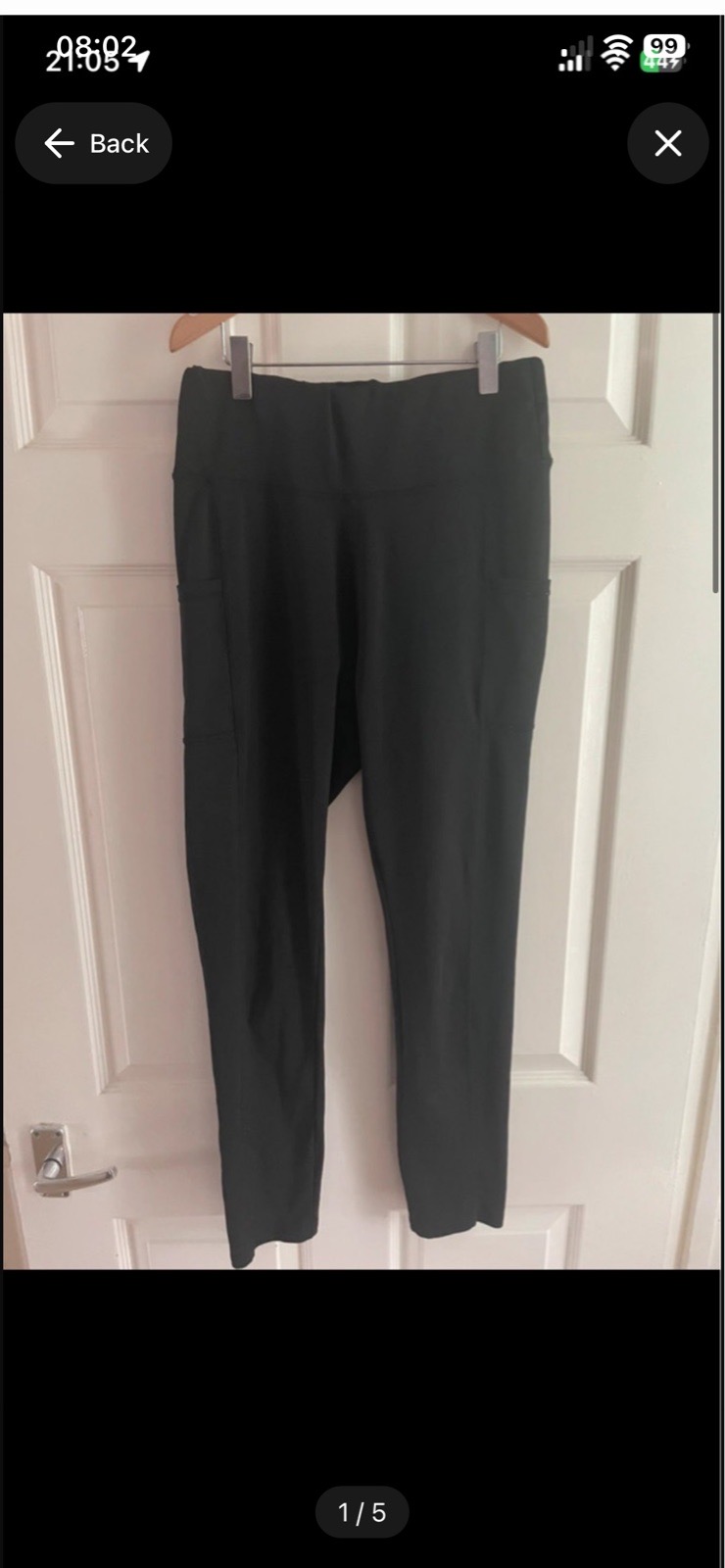 Shein black activewear leggings in size Large