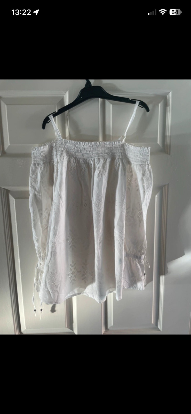 Matalan off the shoulder top in white in size 12
