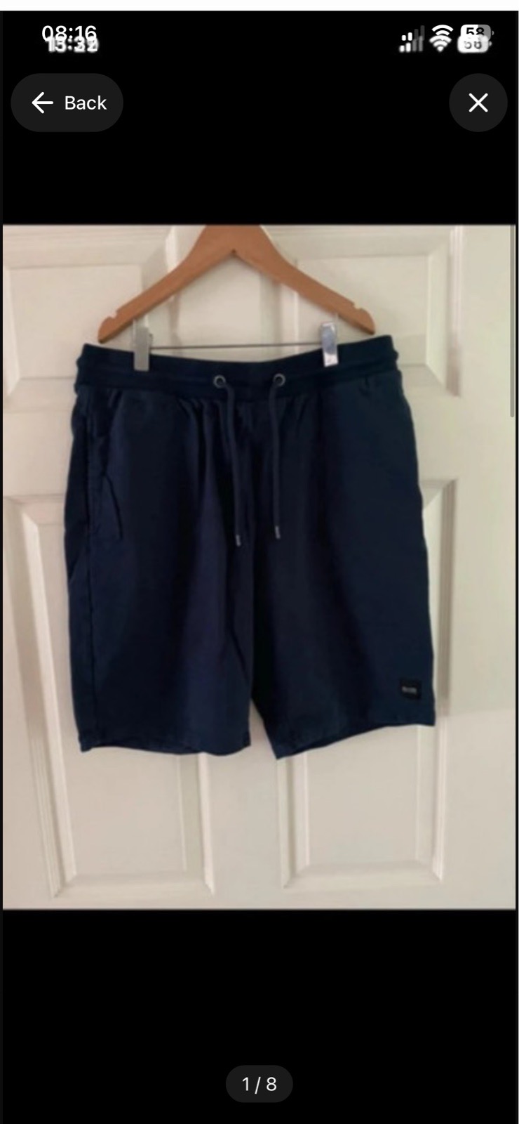 Only&sons navy shorts in size XL