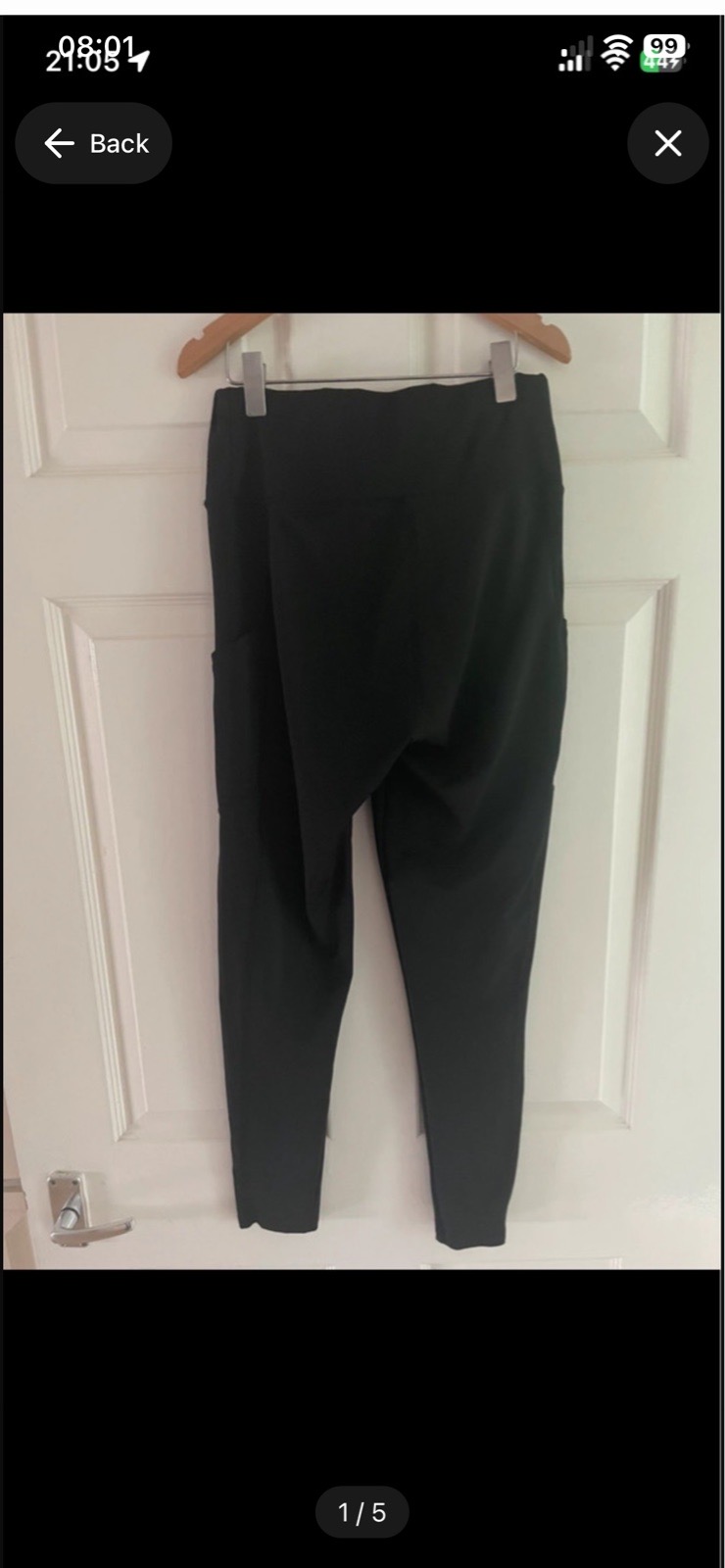 Shein black activewear leggings in size medium