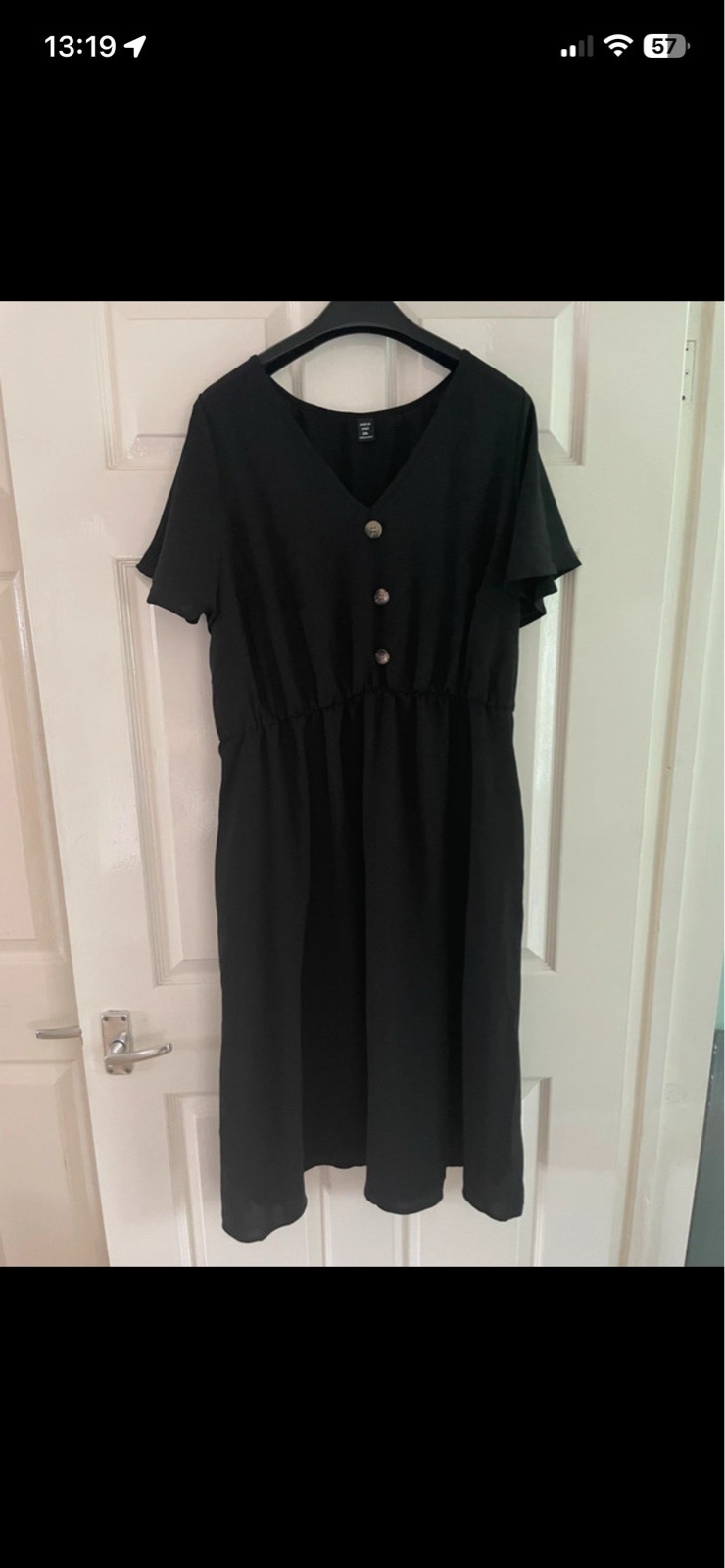 Shein curve summer dress in black in size 2XL