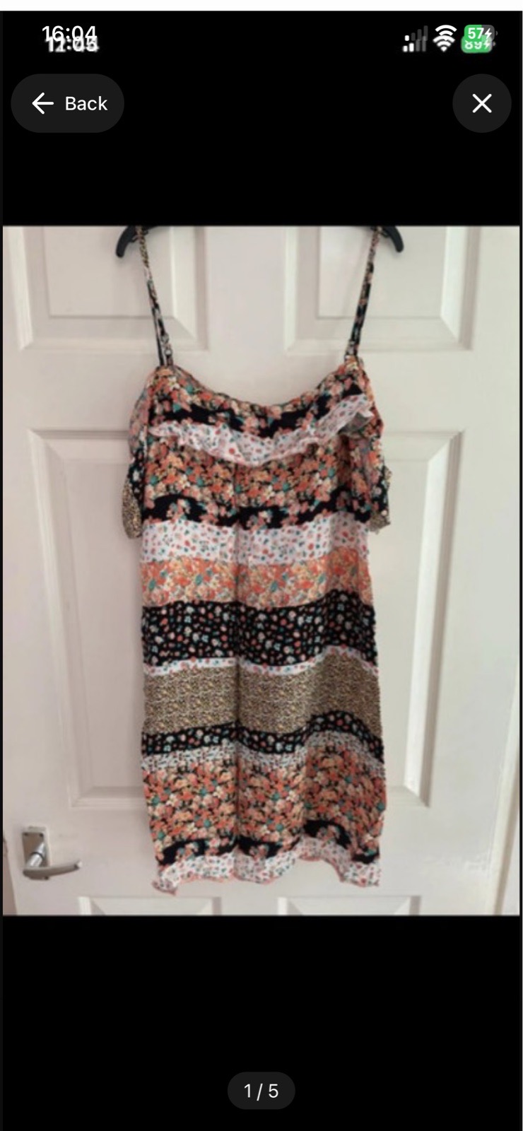 F&F flowery summer dress in size 16