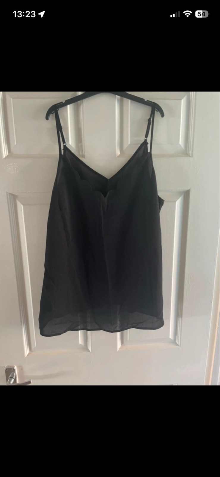 Shein curve Cami in black in size 1XL
