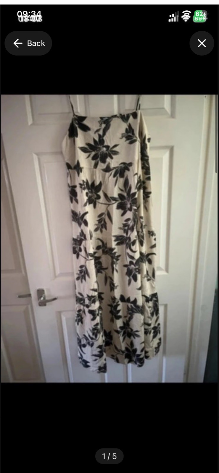 Monteau Los Angeles long maxi dress with adjustable straps in size XL