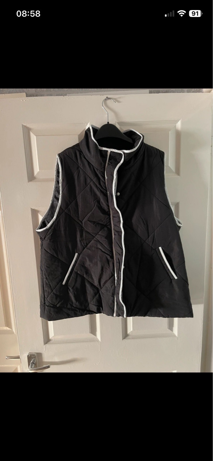 Shein gilet in black in size 1XL