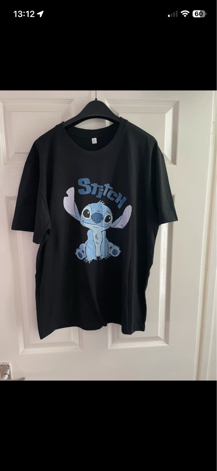 This Shein stitch T-shirt in black size XL