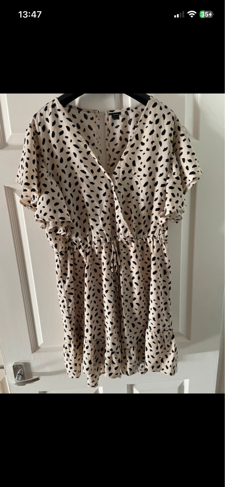 Shein jumpsuit and cream/black in size XL