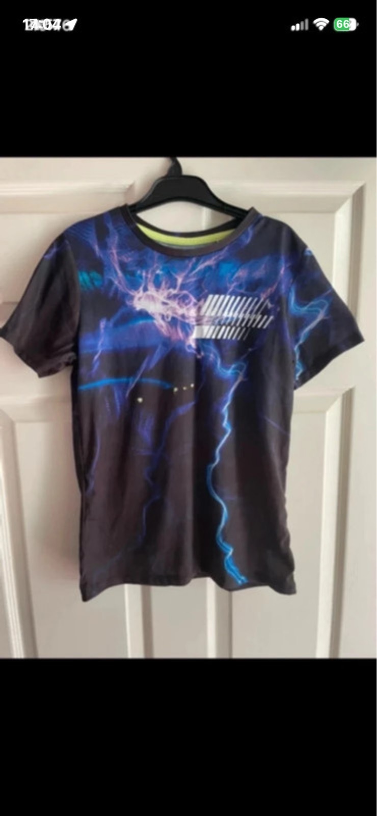 Primark lightning T-shirt in size 10 to 11 years